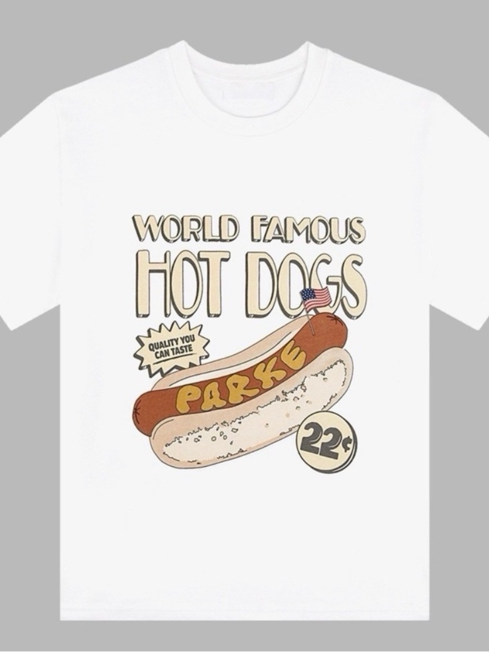 Parke Hot Dog Tee Tshirt NWT XXL